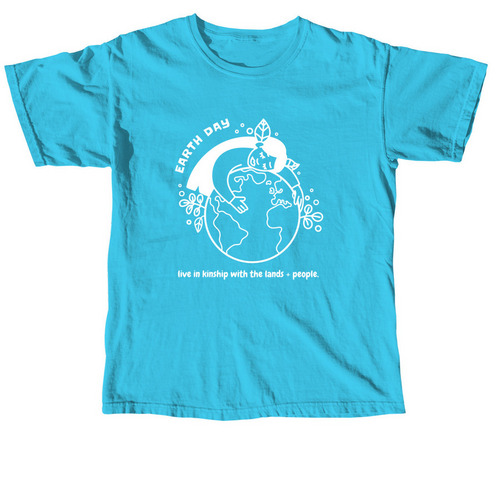 Earth Day, a Lagoon Blue Comfort Colors Unisex Tee