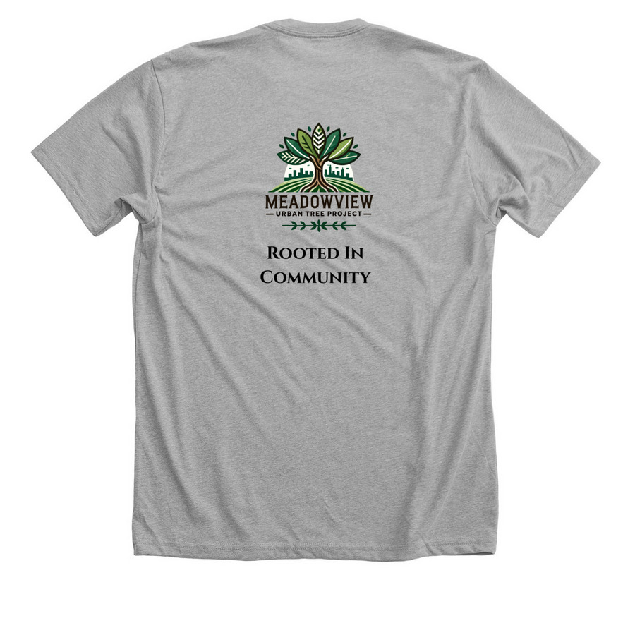 MUTP Apparel, a Athletic Heather Premium Unisex Tee (back-view)
