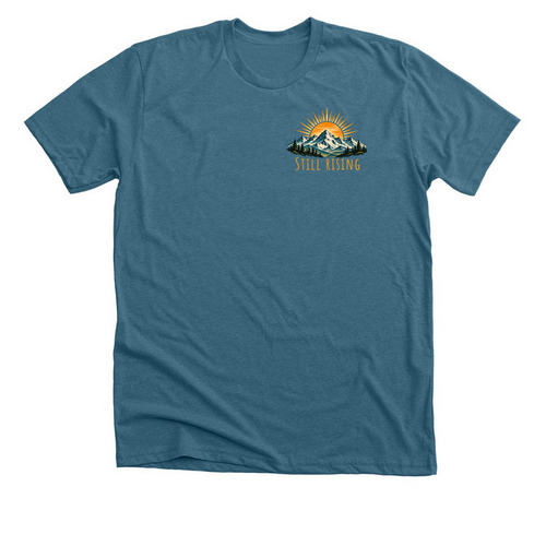 Still Rising, Support Ashley?s Journey, a Heather Deep Teal Premium Unisex Tee