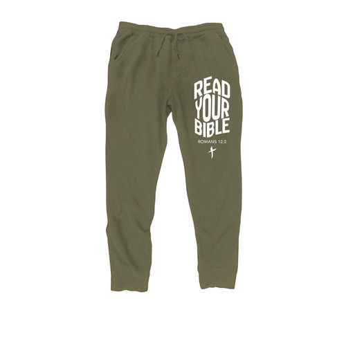 READ YOUR BIBLE Sweatpants, a Army Midweight Fleece Joggers