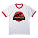 SLP 2026 is a Walk in the Park, a White/ Red Cotton Ringer Tee