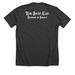Our Lady of Perpetual Help, a Dark Grey Heather Premium Unisex Tee (back-view)