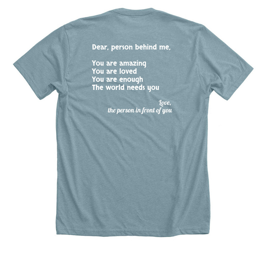 2026 Boogie tee&nbsp;, a Heather Blue Lagoon Premium Unisex Tee (back-view)