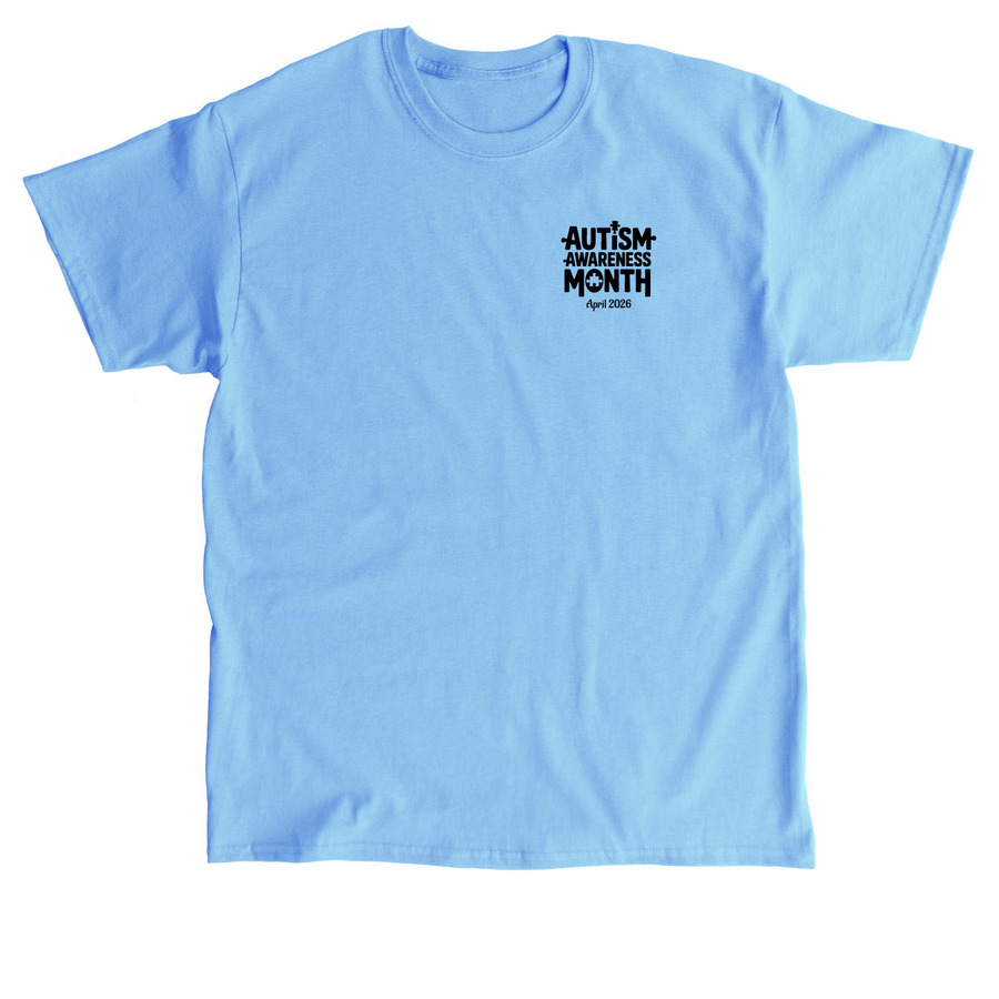 April 2026 Autism Awareness Shirt-Stitch, a Carolina Blue Classic Unisex Tee