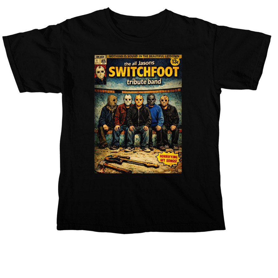 Band of Jasons, a Black Comfort Colors Unisex Tee