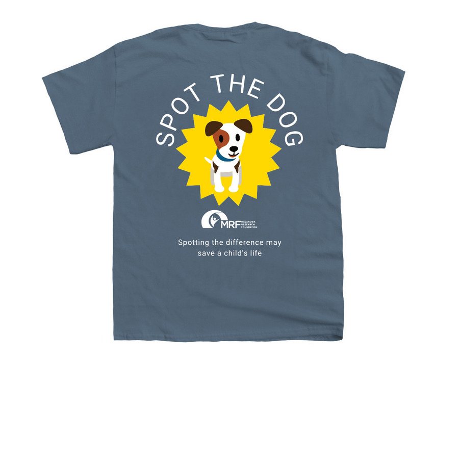 Pediatric Melanoma Awareness Month&nbsp;, a Indigo Youth Unisex Tee (back-view)