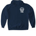 FWC - Front & Back Logo, a Navy Gildan Softstyle Pullover Hoodie