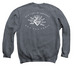 Ora Pro Nobis Sweatshirt, a Dark Heather Crewneck Sweatshirt (back-view)
