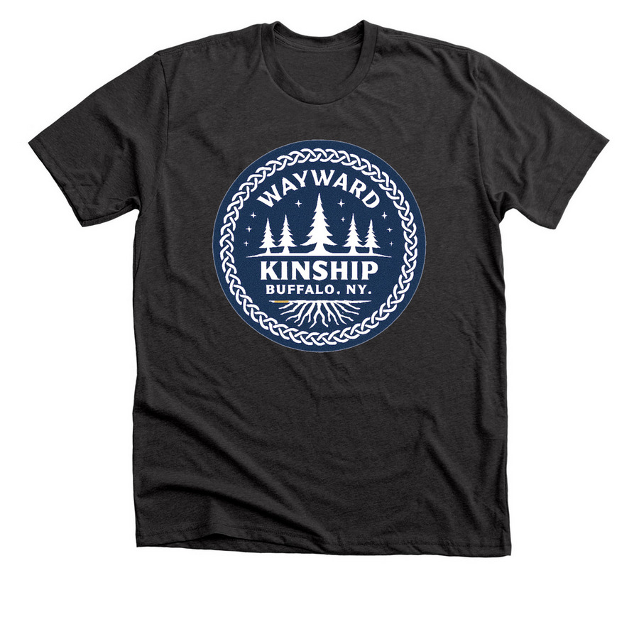 Wayward&nbsp;Kinship Gear ? Built for Buffalo, a Dark Grey Heather Premium Unisex Tee
