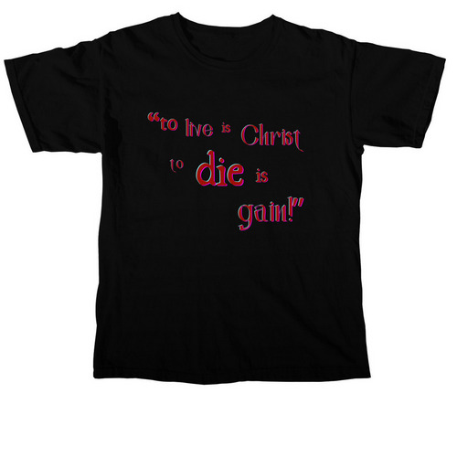 DIE IS GAIN, a Black Comfort Colors Unisex Tee