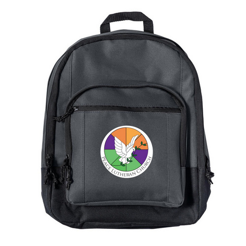 Peace Backpack, a Dark Charcoal Everyday Backpack