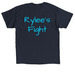 Stomping Leukemia, a Navy Classic Unisex Tee (back-view)