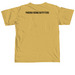 One Earth, a Mustard Comfort Colors Unisex Tee (back-view)