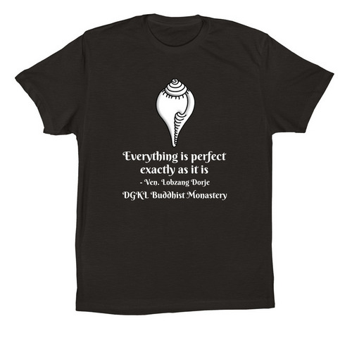 Conch, a Black Premium Cotton Tee