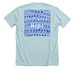 Family Focus Adoption Services, a Heather Ice Blue Premium Unisex Tee (back-view)