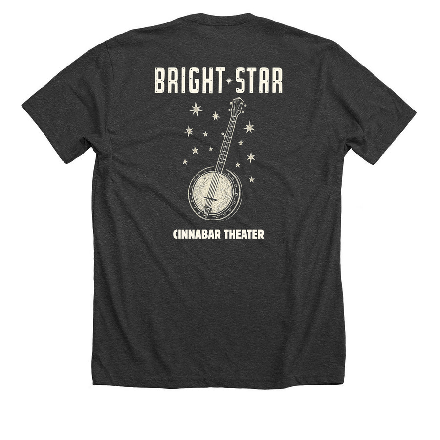 Bright Star Merch, a Dark Grey Heather Premium Unisex Tee (back-view)