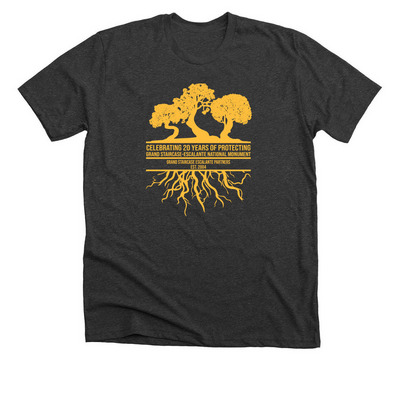 20 Years of Protecting Grand Staircase, a Dark Grey Heather Premium Unisex Tee