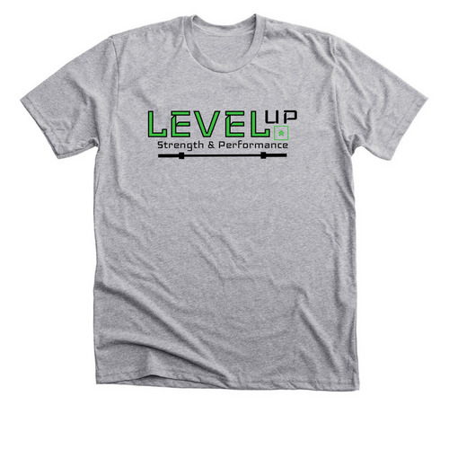 Full Color Logo, a Athletic Heather Premium Unisex Tee