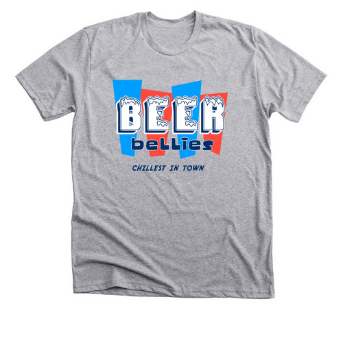 Chillest In Town, a Athletic Heather Premium Unisex Tee