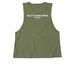 ? I Could Be Meaner, a Olive You Green Allmade Eco Triblend Women?s Muscle Tank (back-view)