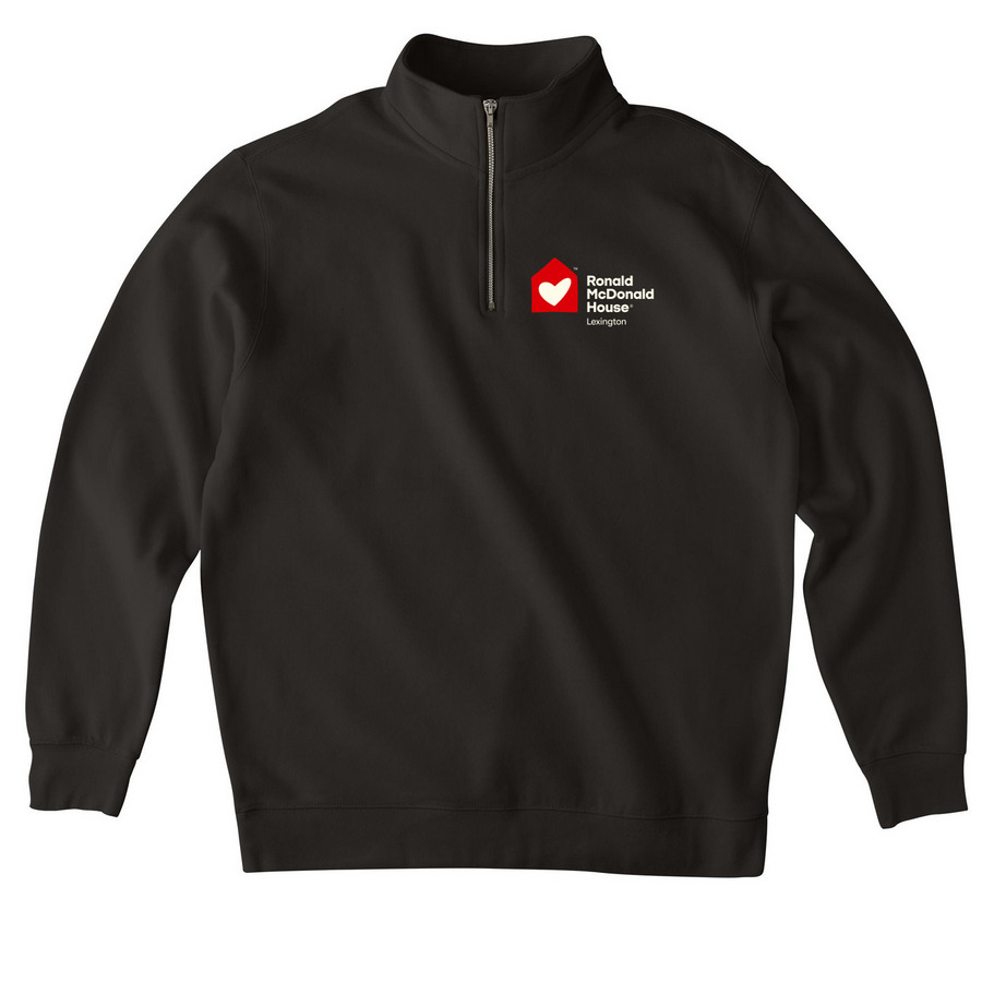 Quarter Zip Pullovers, a Black Midweight Quarter Zip Pullover