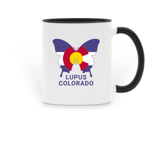 Lupus Colorado Mug, a Black Two-Tone Ceramic Mug