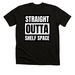 Straight Outta Shelf Space, a Solid Black Blend Premium Unisex Tee
