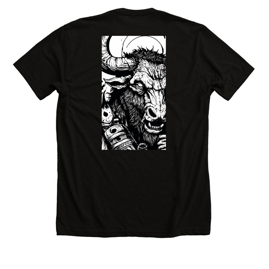 LFG, a Solid Black Blend Premium Unisex Tee (back-view)