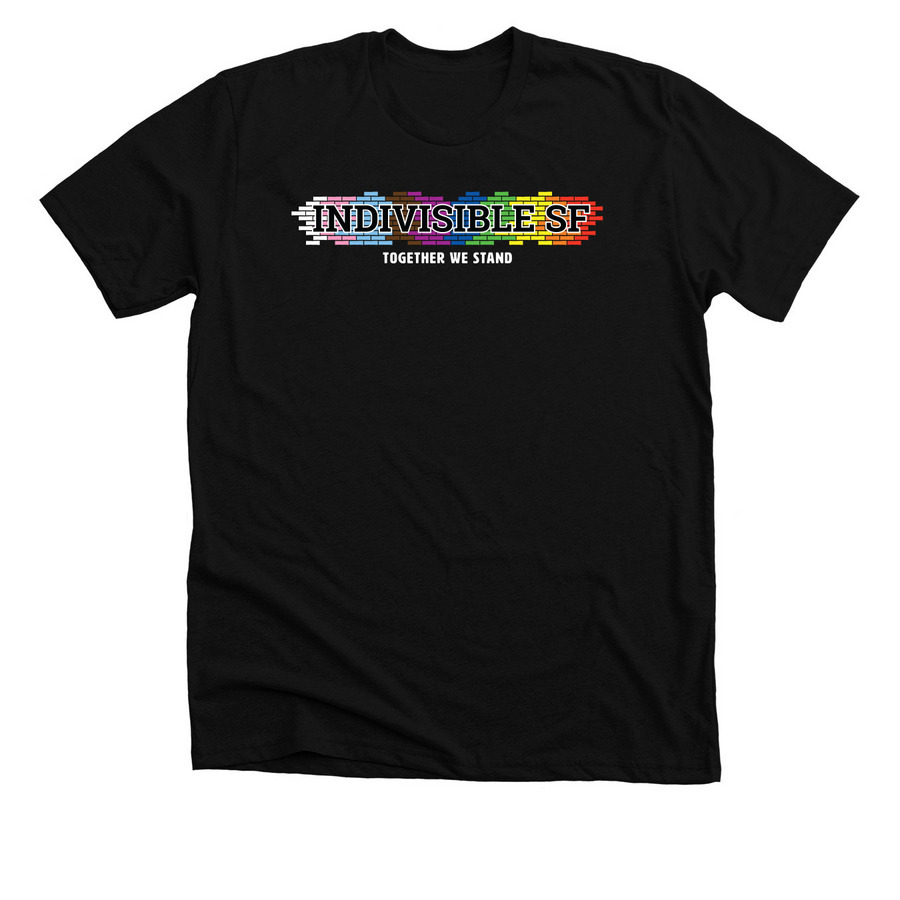 Indivisible SF PRIDE Shirts, a Solid Black Blend Premium Unisex Tee