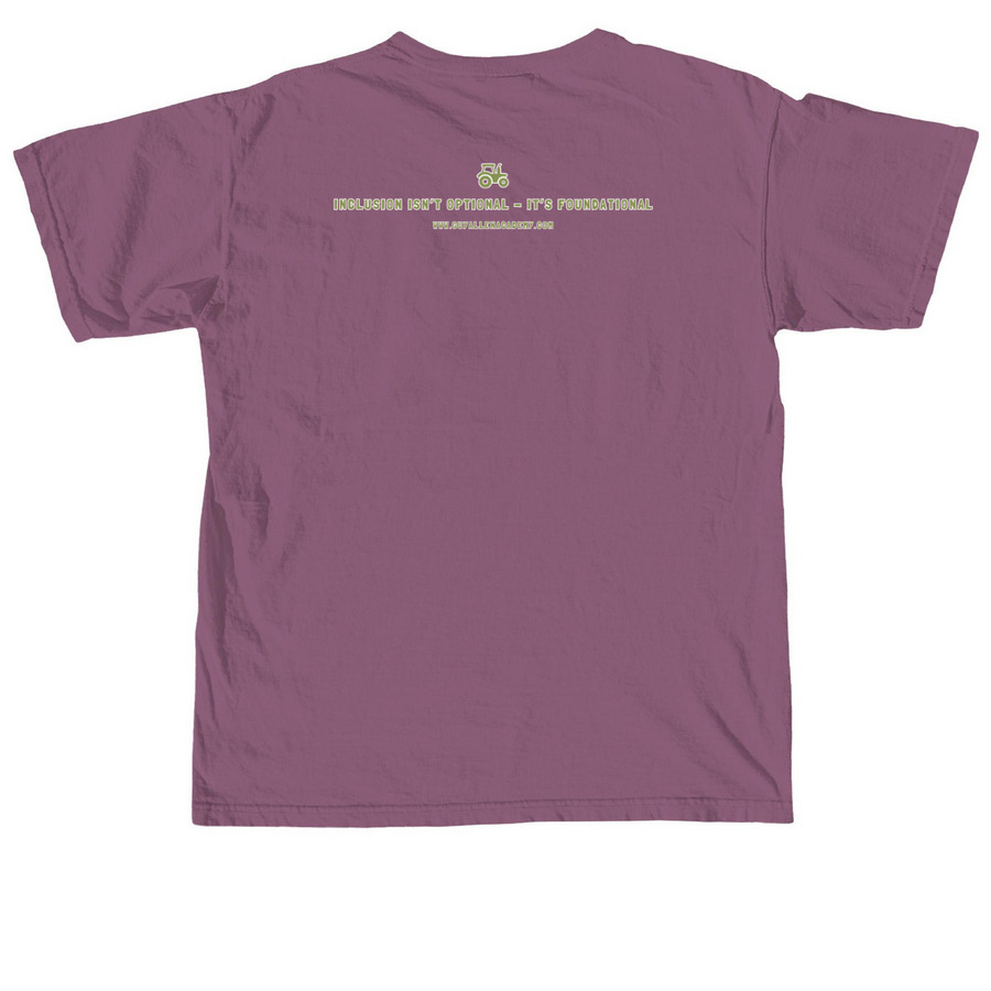 Guy Allen Logo Shirts, a Berry Comfort Colors Unisex Tee (back-view)
