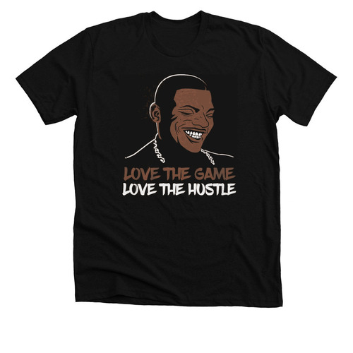Love To Hustle Love The Game T-Shirt, a Solid Black Blend Premium Unisex Tee