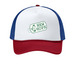 Veterans Program Logo Hat Collection, a White/ Rich Red/ True Royal Printed Foam Trucker Hat