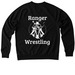 Ranger Wrestling Team Sweatshirts, a Deep Black Allmade Organic French Terry Crewneck Sweatshirt (back-view)