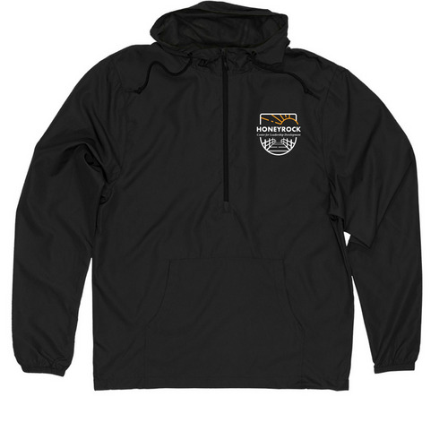 HoneyRock Windbreaker, a Black Quarter-Zip Windbreaker