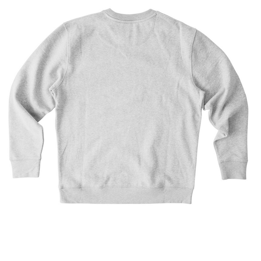 Adopt Your Best Bud, a Cool Heather Grey Stanley/Stella Unisex Changer 2.0 Crewneck Sweatshirt (back-view)