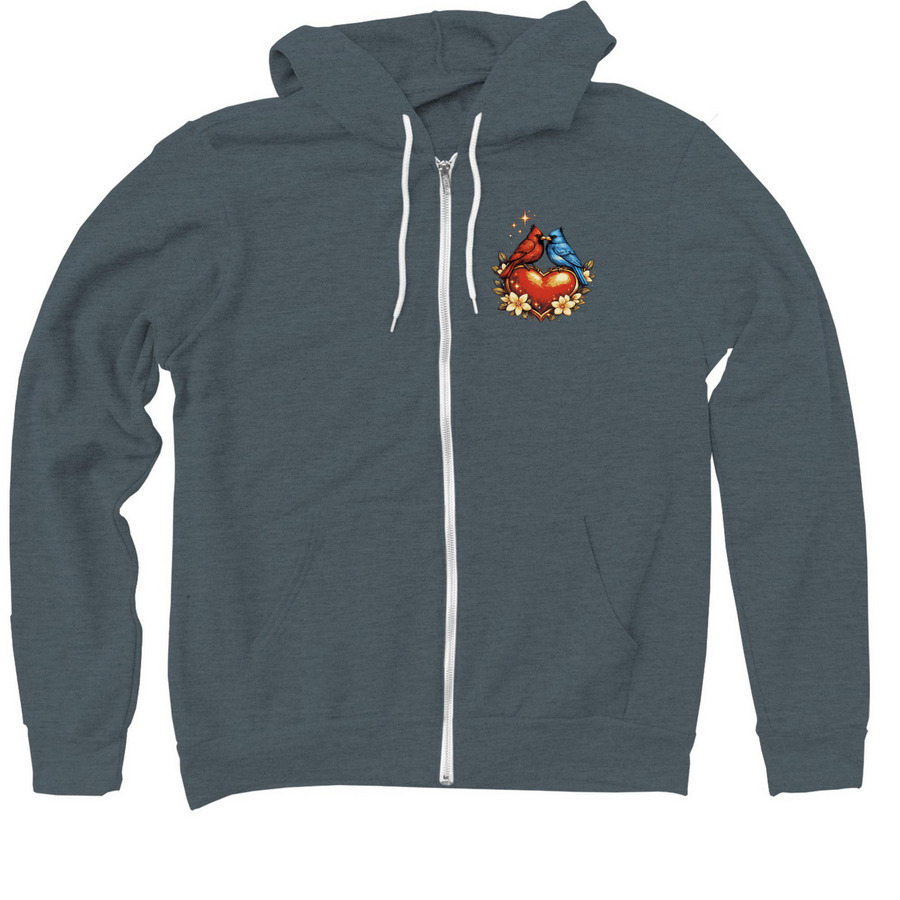 Unforgettable&nbsp;, a Heather Slate Zip Up Hoodie