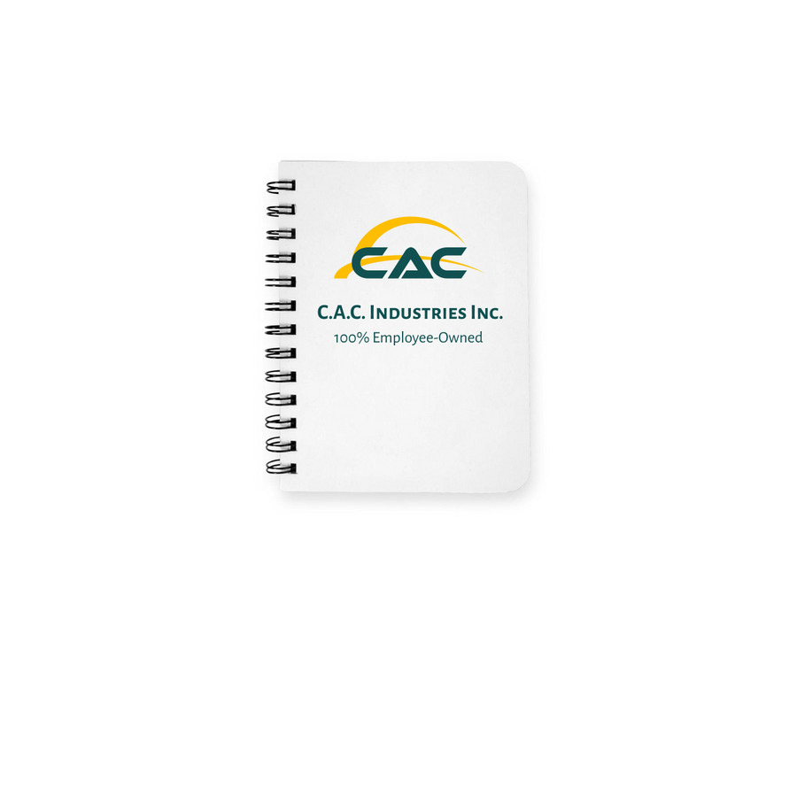 CAC Notebook, a White Spiral Notebook