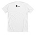 Magellanic Penguin-Black Logo, a Solid White Blend Premium Unisex Tee (back-view)