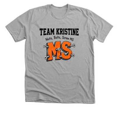 Challenge Walk MS, a Athletic Heather Premium Unisex Tee