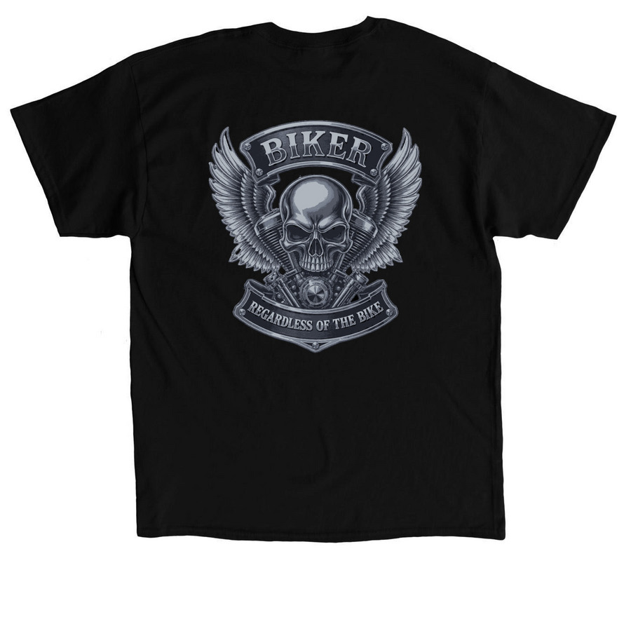 Childhood Cancer, a Black Classic Unisex Tee (back-view)