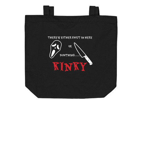Somthing Kinky..., a Black Organic Cotton Tote Bag