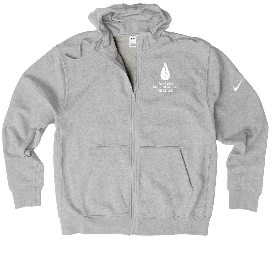 Rescue Hoodie - Retail, a Dark Grey Heather Nike Club Fleece Zip Up Hoodie
