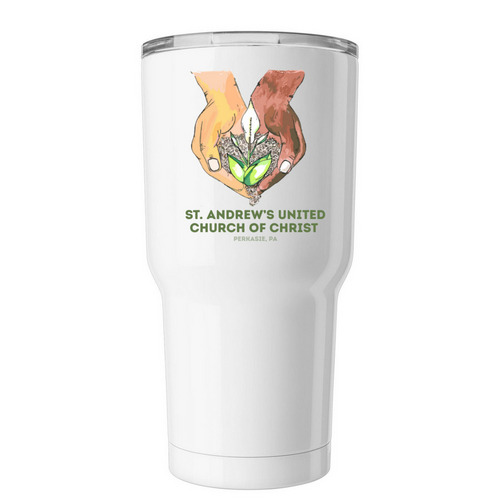 St. Andrew's Insulated Tumbler, a White Insulated Tumbler