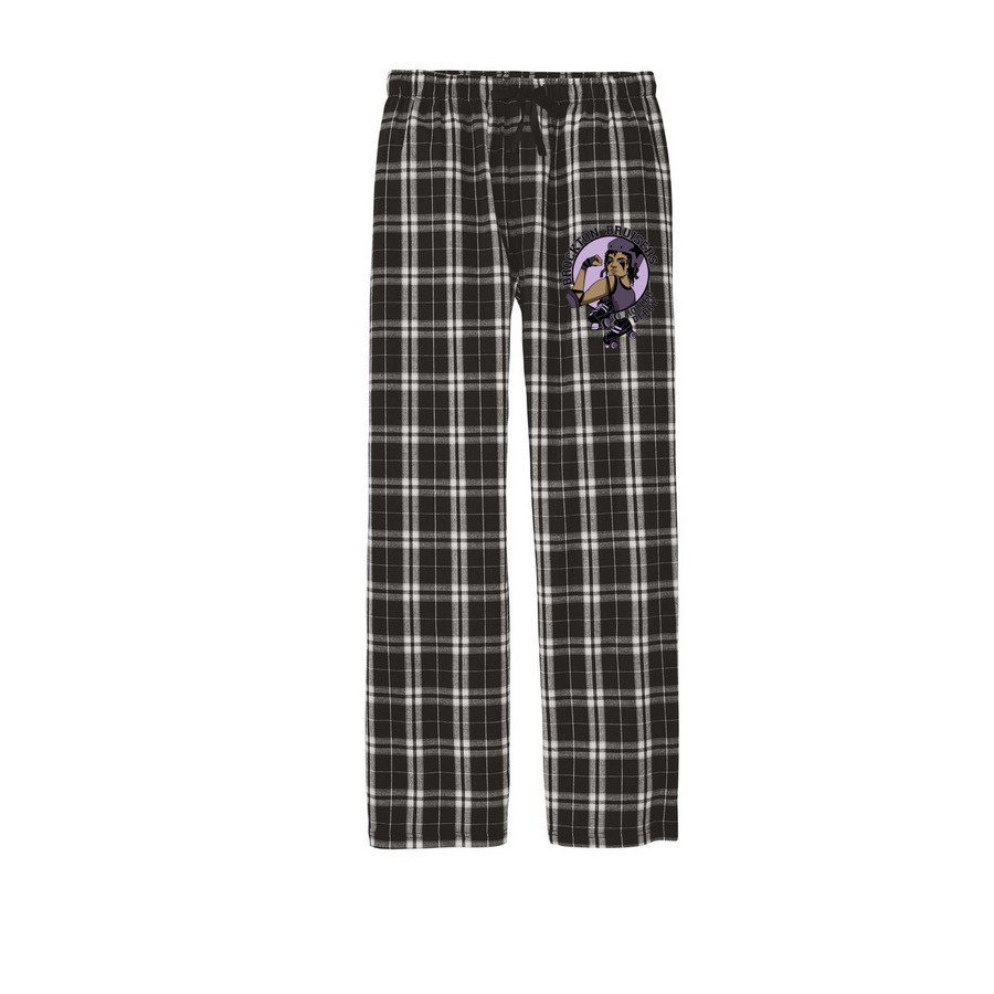 New Logo Color Pants, a Black Flannel Pajama Pant