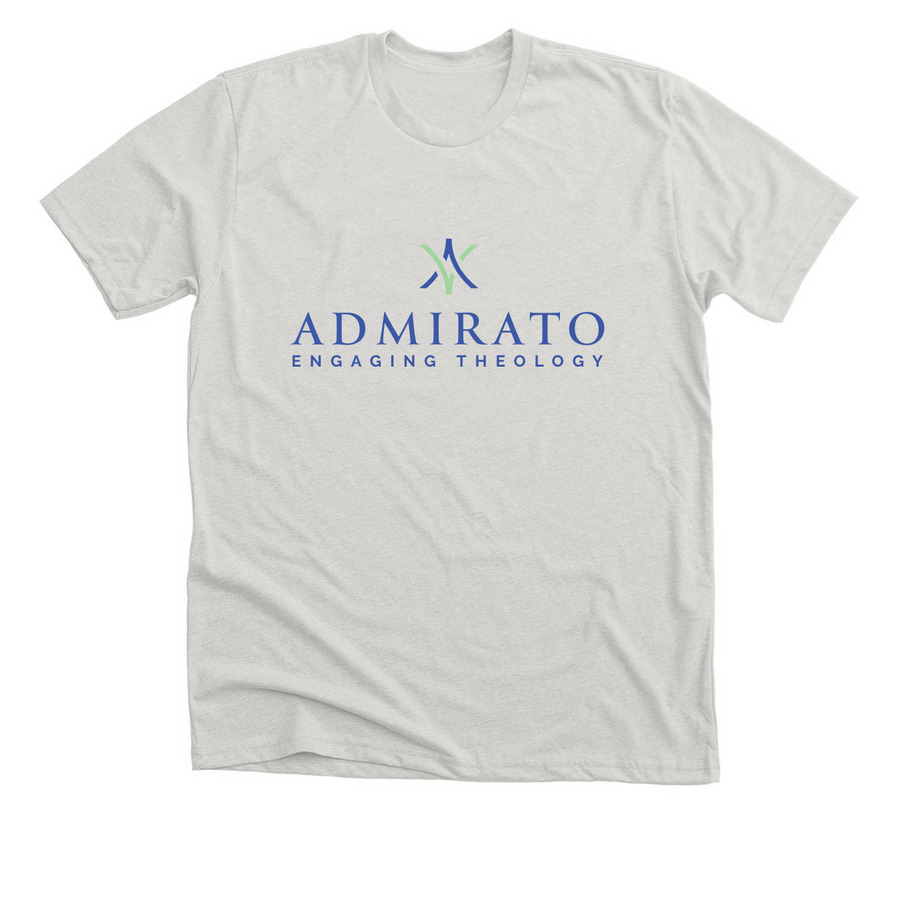 Admirato Light, a Heather Cement Premium Unisex Tee