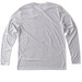 Fruit of the Spirit, a Heather White Triblend Long Sleeve Tee (back-view)