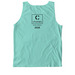 Gunnison Beach Tank, a Chalky Mint Comfort Colors Tank Top (back-view)