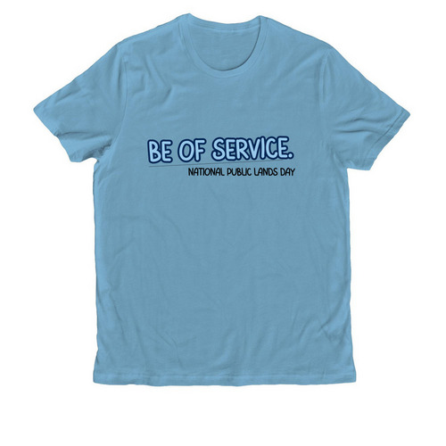 Be of Service&nbsp;, a Arctic Blue Allmade Organic Cotton Unisex Tee