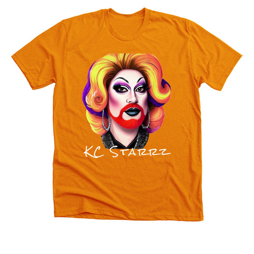 KC Starrz Fall Fire, a Heather Orange Premium Unisex Tee