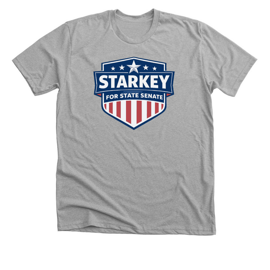Elect Jay Starkey IN Senate District 6, a Athletic Heather Premium Unisex Tee